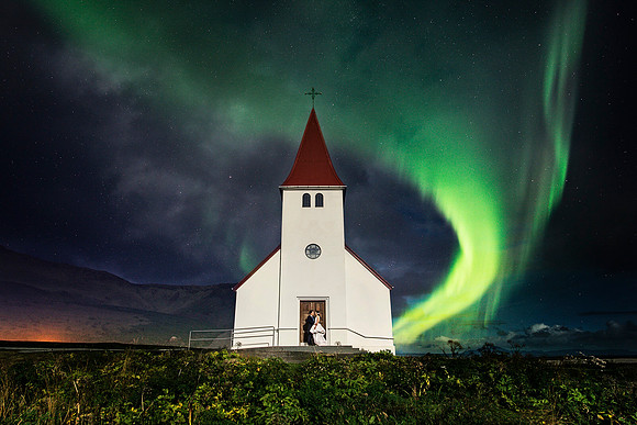 Northern Lights Iceland Wedding