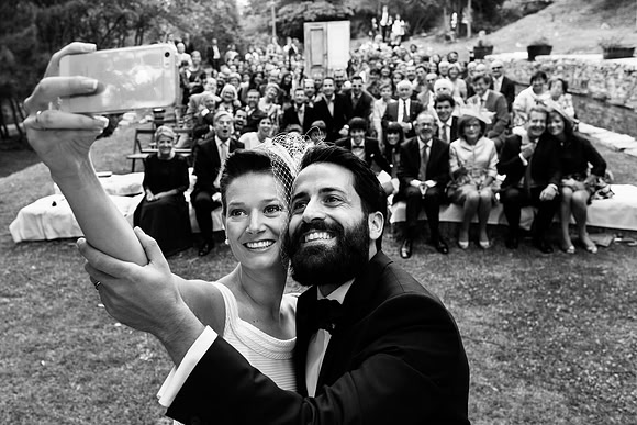 Selfie Outdoor Ceremony Wedding