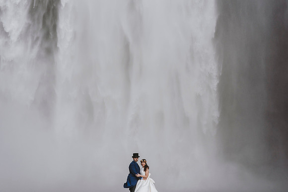Skógafoss Wedding Photography Iceland